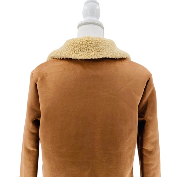 Tuckernuck | NEW Stella Camel Shearling 1/4 Zip Sherpa Jacket Size XS - Picture 11 of 15